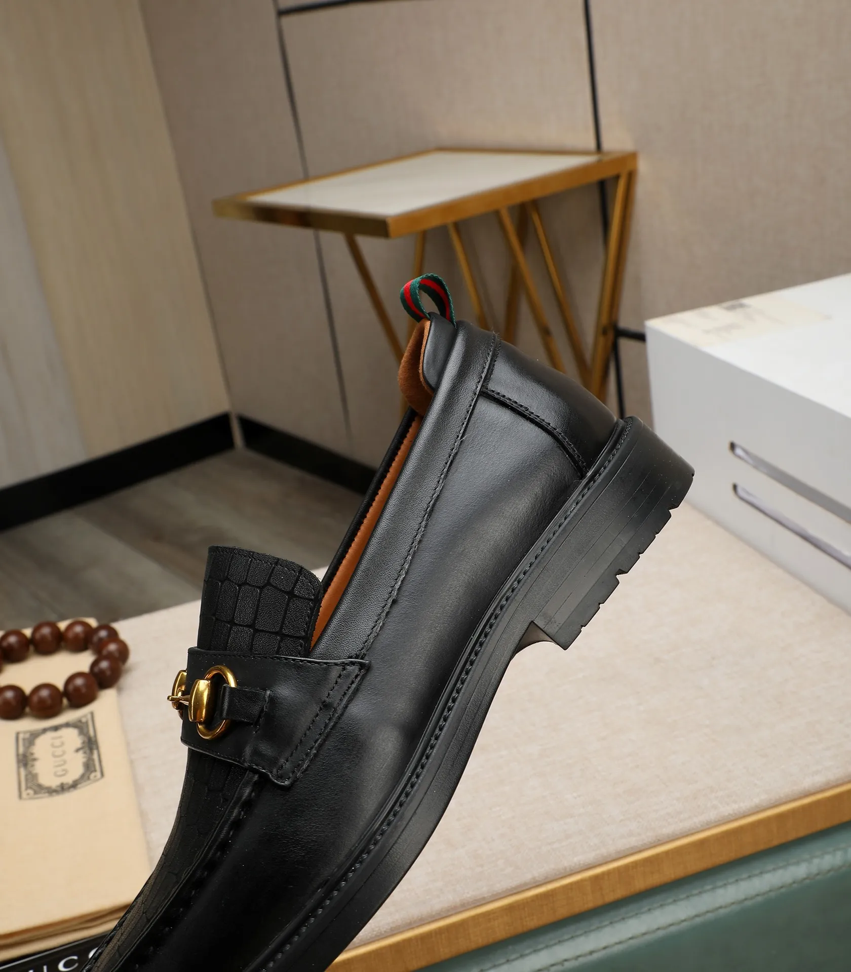Men's men's shoes💰500📛📛Original (water-dyed cow lining) Gucci GUCCI official website formal shoes🌀 Italian🇮🇹imported cowhide➕top imported water-dyed cowhide lining💋Finely handmade original bottom, the real thing looks better when photographed in person Standard size 38-44